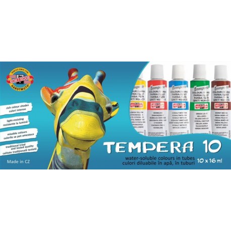 TEMPERA 10 CULORI 16ML KOH-I-NOOR TEMPERA 10 CULORI 16ML KOH-I-NOOR